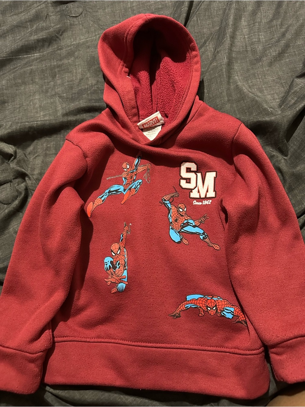 Marvel Red Spider-Man Graphic Hooded Sweatshirt
